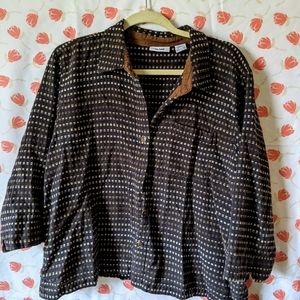 Vintage Ms Lee embroidered button down